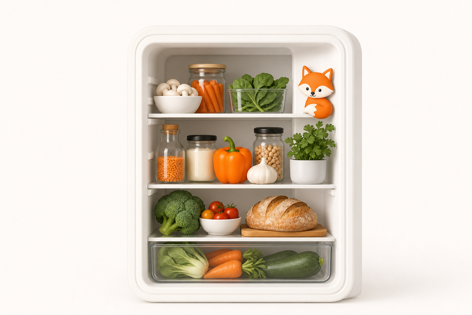 A neatly organized FridgeFox kitchen